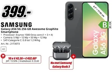 Aanbieding: Galaxy A56 5G 256 GB Awesome Graphite Smartph