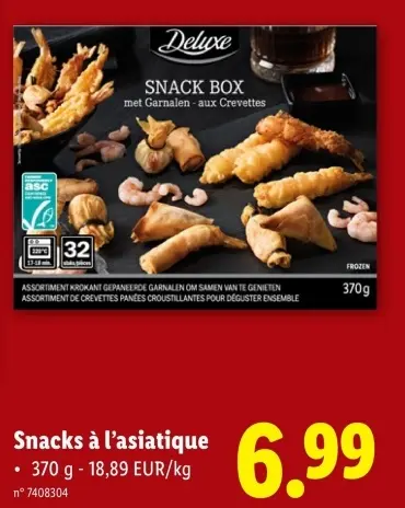 Offre: Deluxe Snacks à l'asiatique