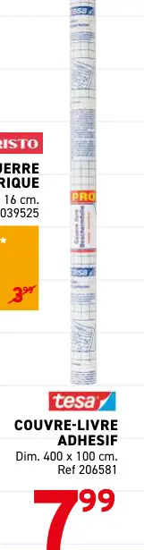 Offre: Couvre-livre adhesif
