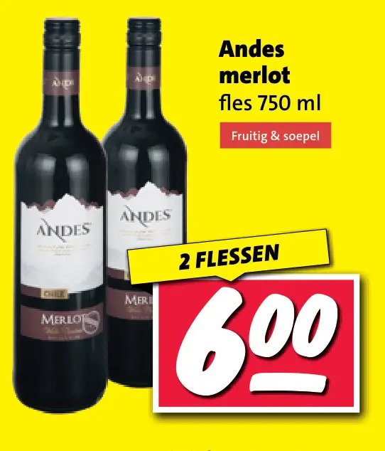 Aanbieding: Andes merlot