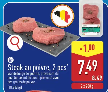 Offre: Steak au poivre