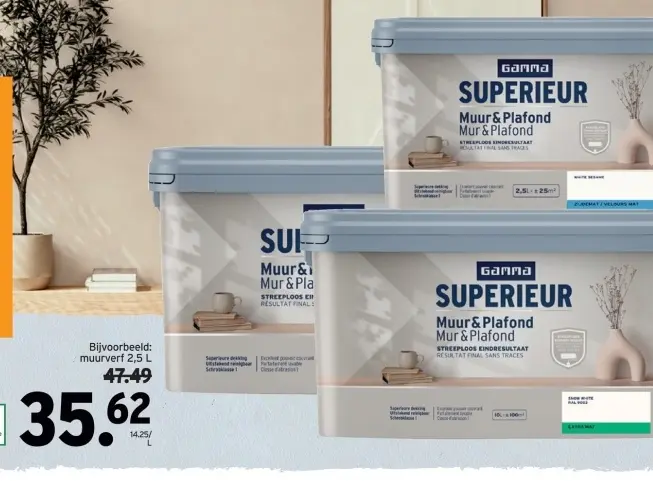 Promotie: GAMMA Superieur Muurverf