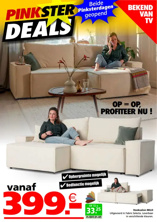 Promotie: Hoeksalon MILO