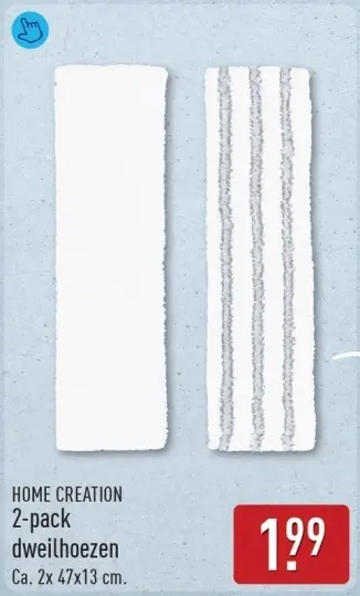 Aanbieding: 2-pack dweilhoezen