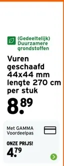Aanbieding: Vuren geschaafd
