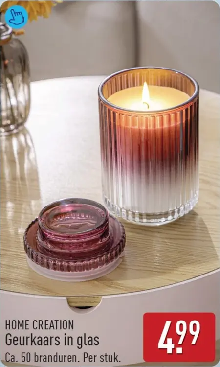 Aanbieding: Geurkaars in glas
