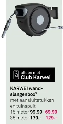 Aanbieding: Wandslangenbox 15 meter of 35 meter