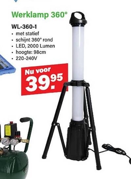 Aanbieding: Werklamp 360° WL-360-1