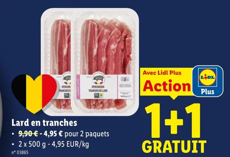 Offre: Lard en tranches