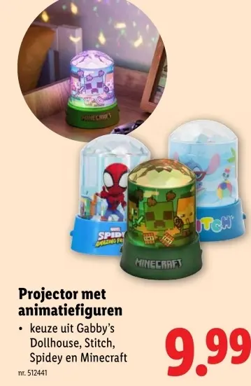 Promotie: Projector met animatiefiguren
