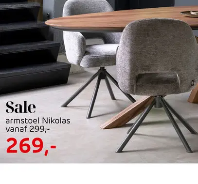 Promotie: armstoel Nikolas