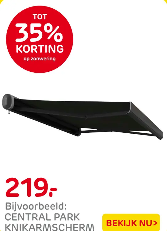 Aanbieding: Knikarmscherm