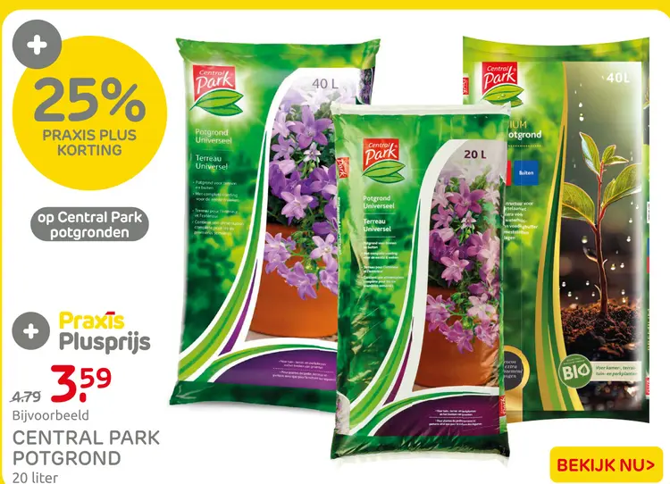 Aanbieding: Central park potgrond