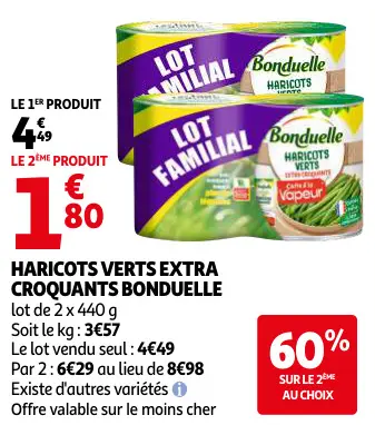 Promotie: Haricots verts extra croquants