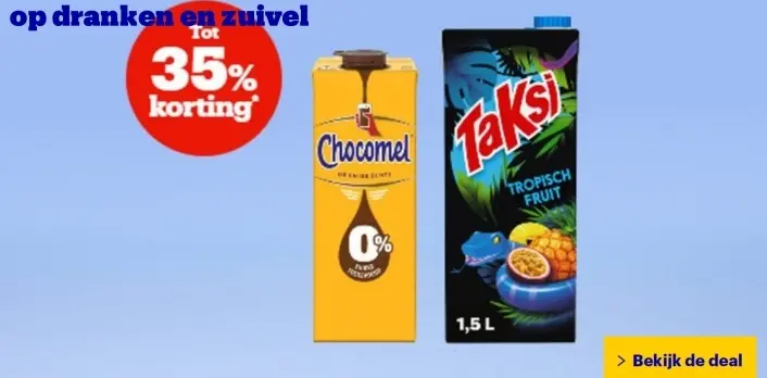 Aanbieding: Chocomel, Taksi Tropisch Fruit