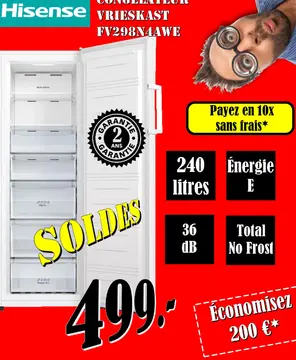 Offre: Vrieskast fv298n4awe