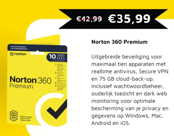 Aanbieding: Norton 360 Premium