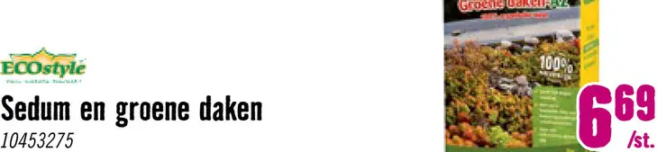 Aanbieding: ECOstyle Sedum en - groene daken AZ 800 gr