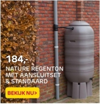 Aanbieding: NATURE REGENTON MET AANSLUITSET & STANDAARD