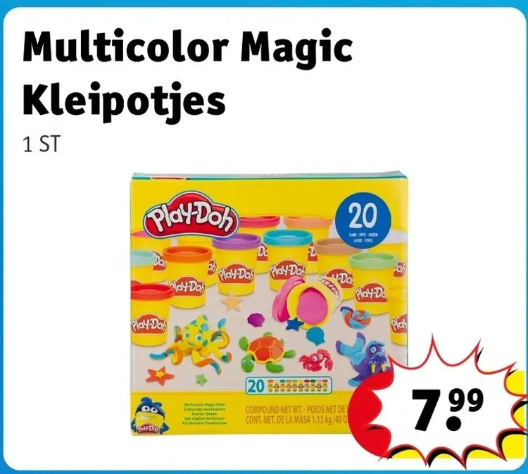 Promotie: Multicolor Magic Kleipotjes