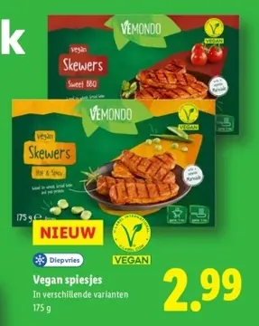 Aanbieding: Vegan spiesjes