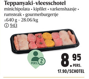 Aanbieding: Teppanyaki-vleesschotel