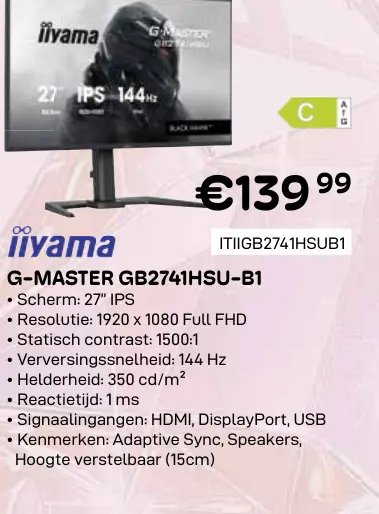 Promotie: G-master gcb3486wqscp-b1