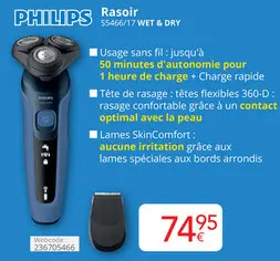 Offre: Rasoir S5466/17 WET & DRY