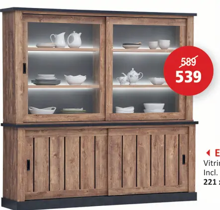 Promotie: Vitrinekast