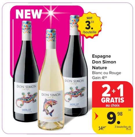 Offre: Espagne Don Simon Nature