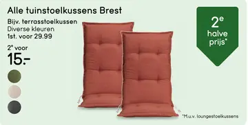 Aanbieding: Alle tuinstoelkussens Brest