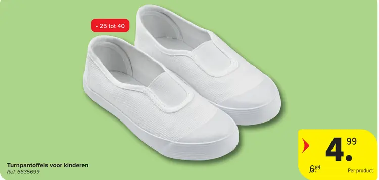 Offre: Turnpantoffels voor kinderen