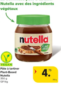 Offre: Pâte à tartiner Plant-Based Nutella