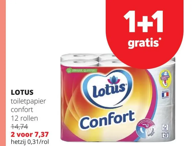 Promotie: toiletpapier confort