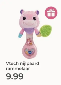 Aanbieding: nijlpaard rammelaar