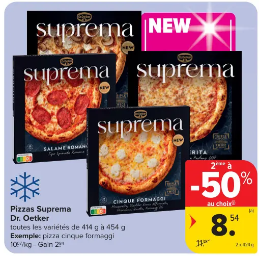 Offre: Pizzas Suprema