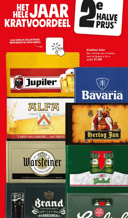 Aanbieding: Kratten bier