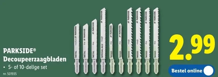 Promotie: Decoupeerzaagbladen