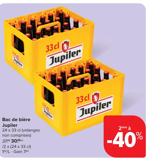Offre: Bac de bière