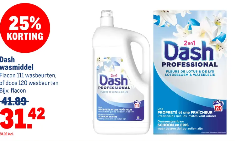 Aanbieding: Dash wasmiddel