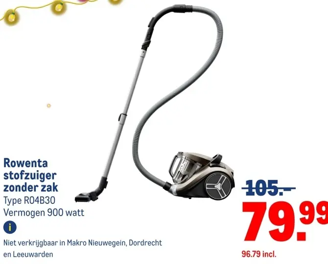 Aanbieding: stofzuiger zonder zak