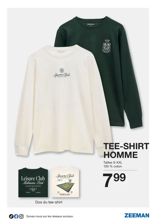 Offre: Tee-shirt homme