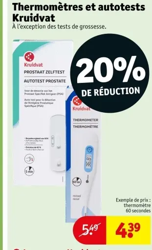 Offre: Thermomètres et autotests