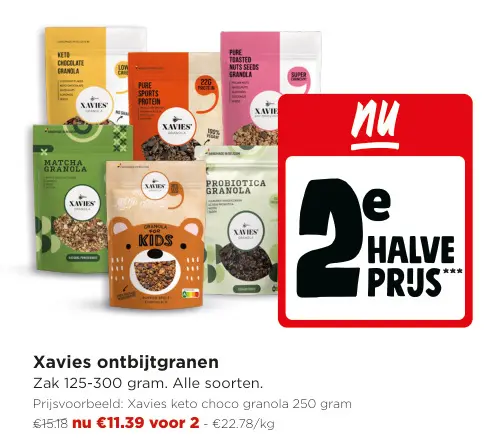 Promotie: Xavies ontbijtgranen