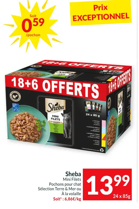Offre: Mini Filets Pochons pour chat