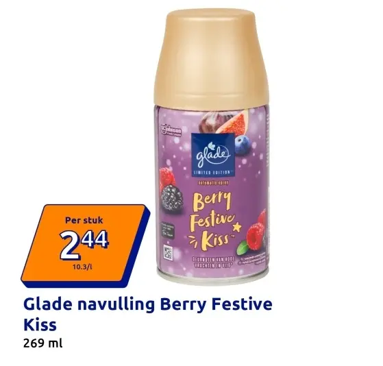 Aanbieding: Glade navulling Berry Festive Kiss
