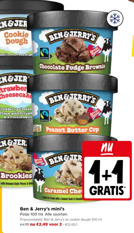 Promotie: Ben & Jerry's mini's