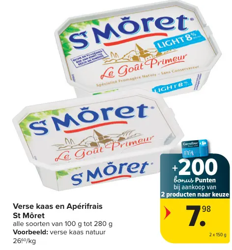 Promotie: Verse kaas en Apérifrais St Môret