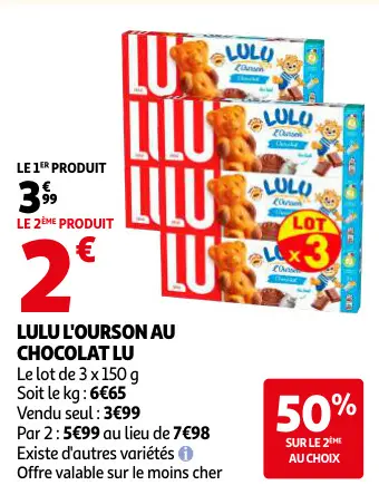 Offre: L'ourson au chocolat