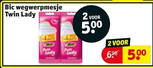 Aanbieding: Wegwerpmesje Twin Lady